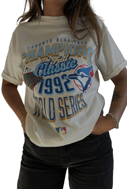Toronto Blue Jays 1992 World Series T Shirt - Natural