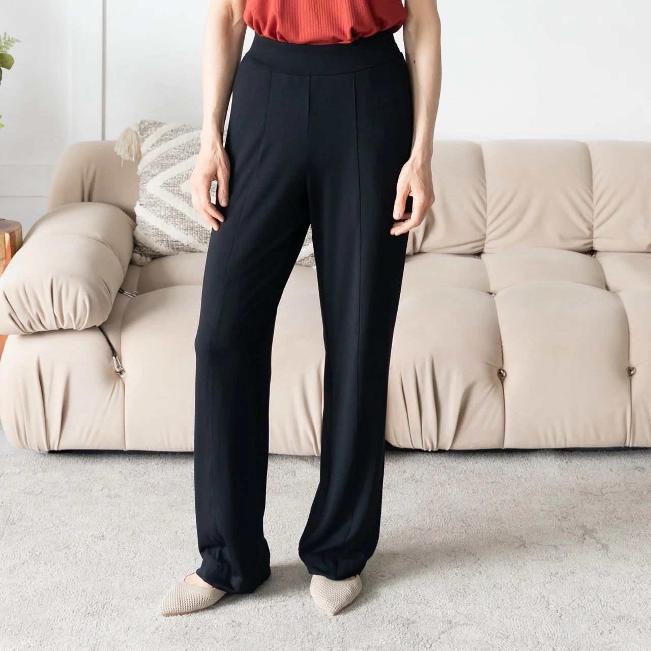 The Wanderer Straight Leg Pant – Black