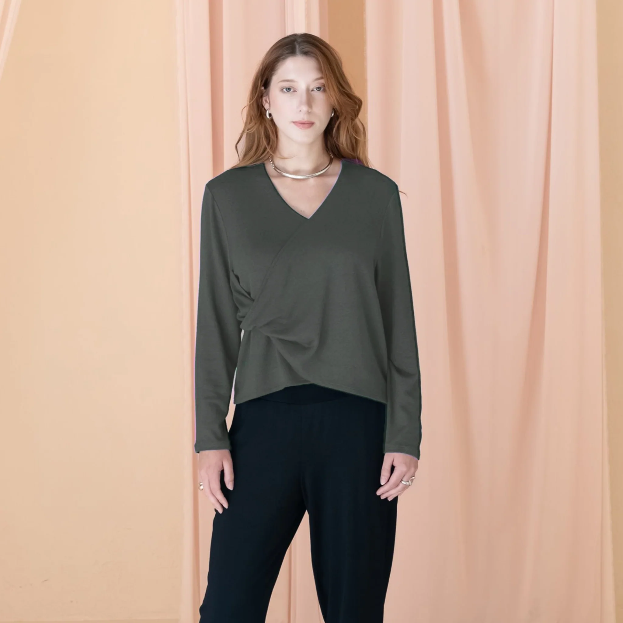 The Reversible Knot Sweater – Dark Moss