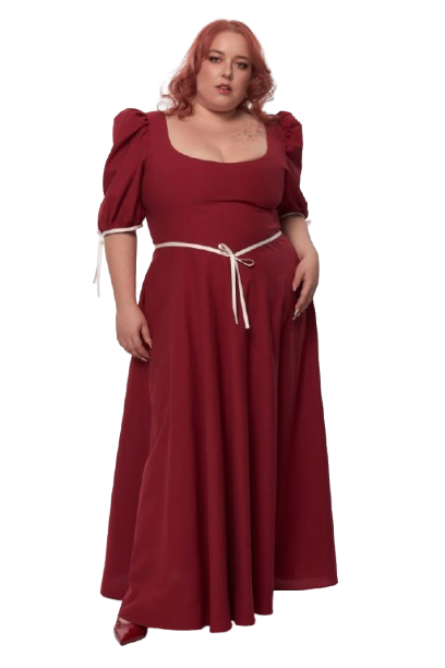 Komako Maxi Dress in Burgundy